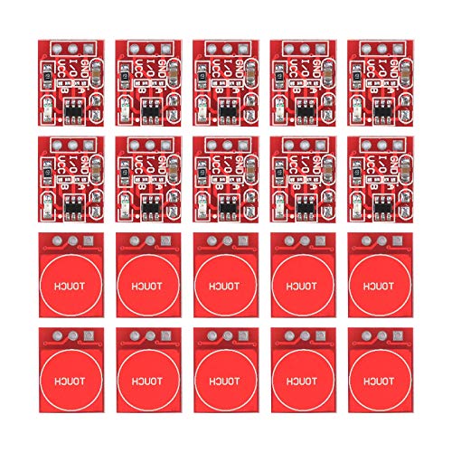 ALAMSCN 20PCS TTP223 Capacitive Touch Switch Button Sensor Module Self Locking for Arduino… - Image 2