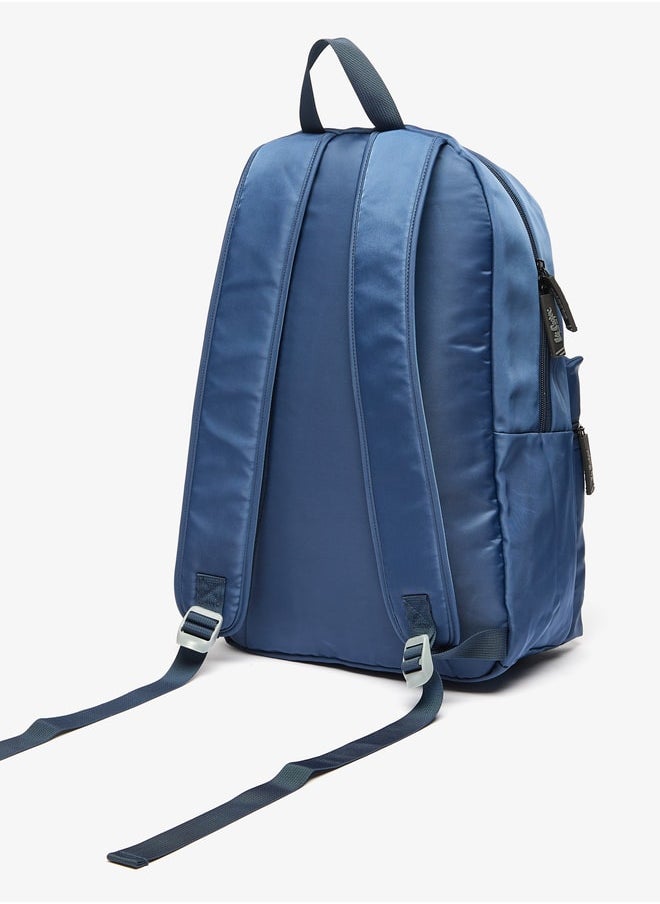 Lee Cooper Boys Solid Backpack with Adjustable Straps and Zip Closure - 30x13x44 cm  - Image 2