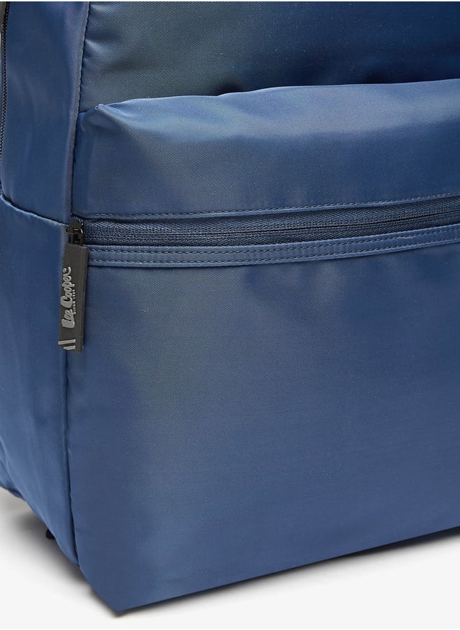 Lee Cooper Boys Solid Backpack with Adjustable Straps and Zip Closure - 30x13x44 cm  - Image 3
