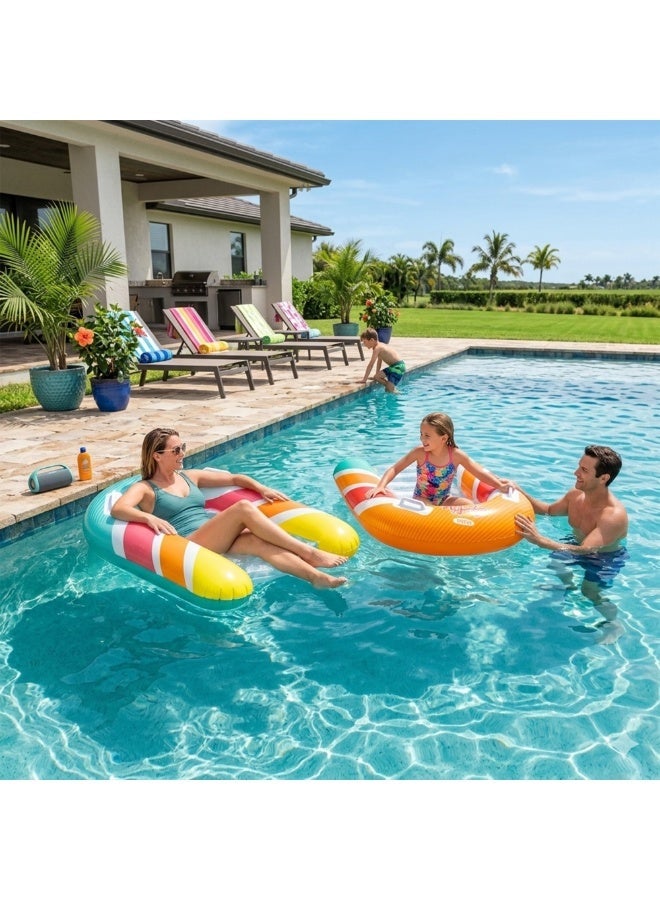 INTEX Surf’s Up Riders Inflatable Pool Float 84x79cm | Kids Water Ride-On with Grab Handles | Durable Vinyl | Pool, Beach & Holiday Toy | Ages 6+ - Image 4