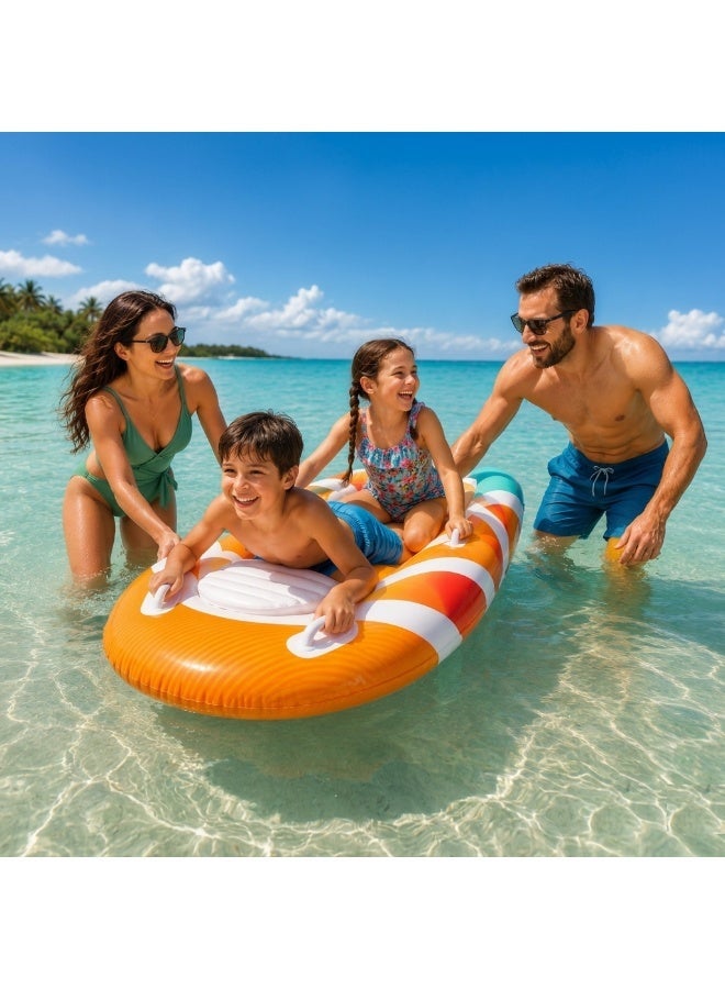 INTEX Surf’s Up Riders Inflatable Pool Float 84x79cm | Kids Water Ride-On with Grab Handles | Durable Vinyl | Pool, Beach & Holiday Toy | Ages 6+ - Image 3