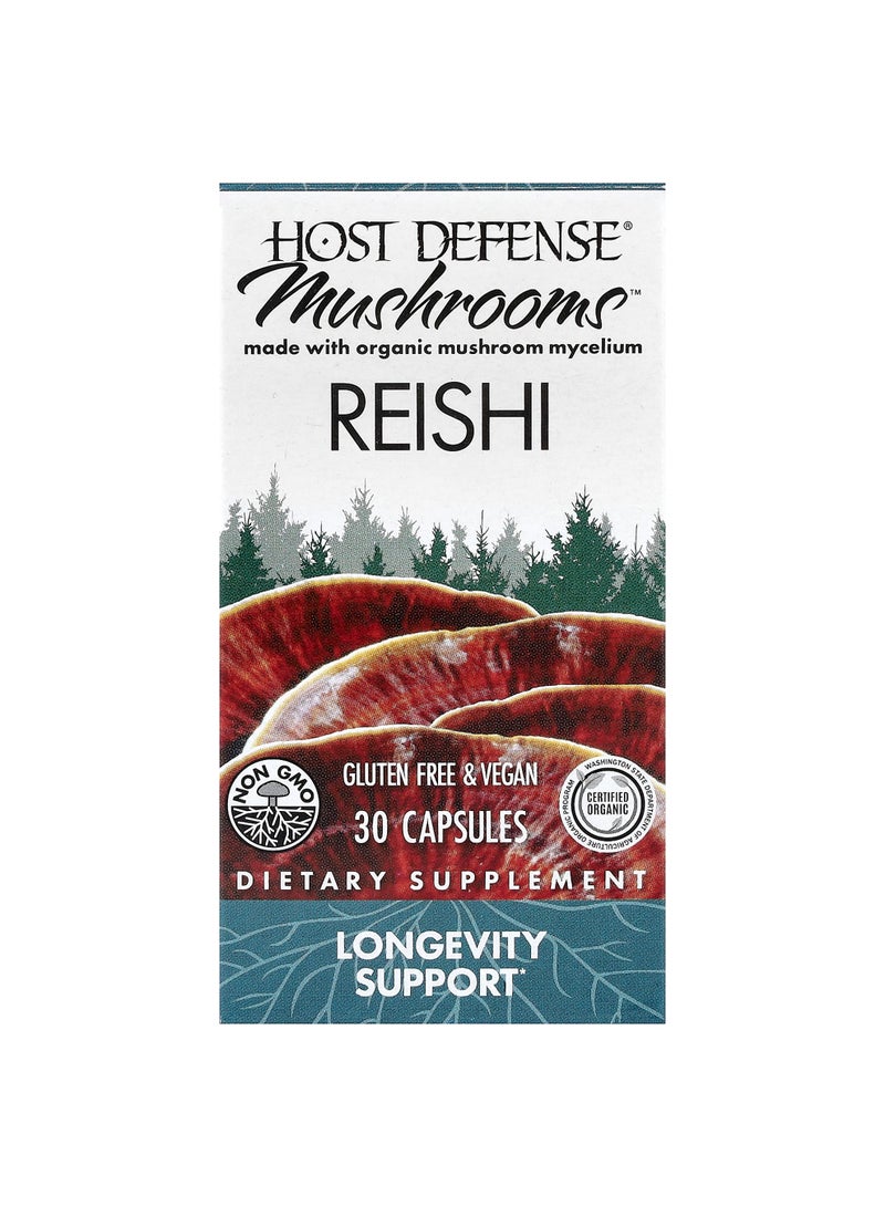 Mushrooms™, Reishi, 30 Capsules (0.5 g per Capsule)