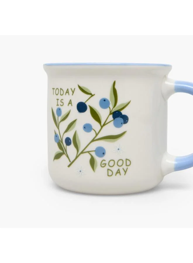 لايف ستايل Floral Print New Bone China Mug with Handle - 355 ml