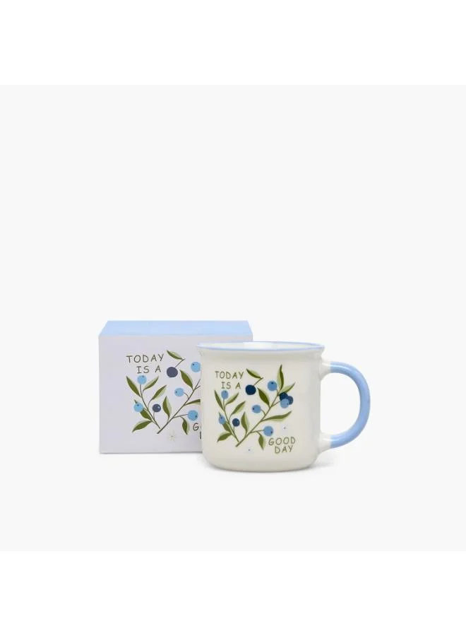 لايف ستايل Floral Print New Bone China Mug with Handle - 355 ml