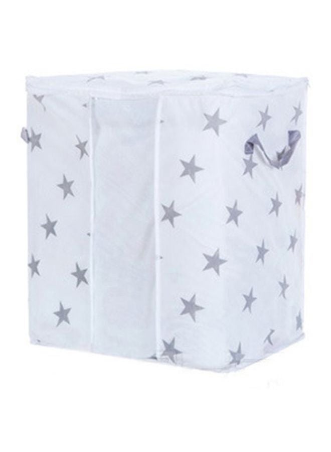 Foldable Closet Storage Bag White/Gray 26x23x2cm - Image 1