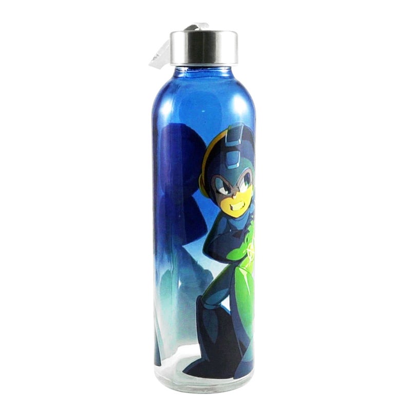 JUST FUNKY Official Nintendo Switch Megaman Sports & Fitness Training Glass Water Bottle/Hydro Flask/Gym Water Bottle - Gifts Kids Toy and Accessories 20 OZ - Image 1
