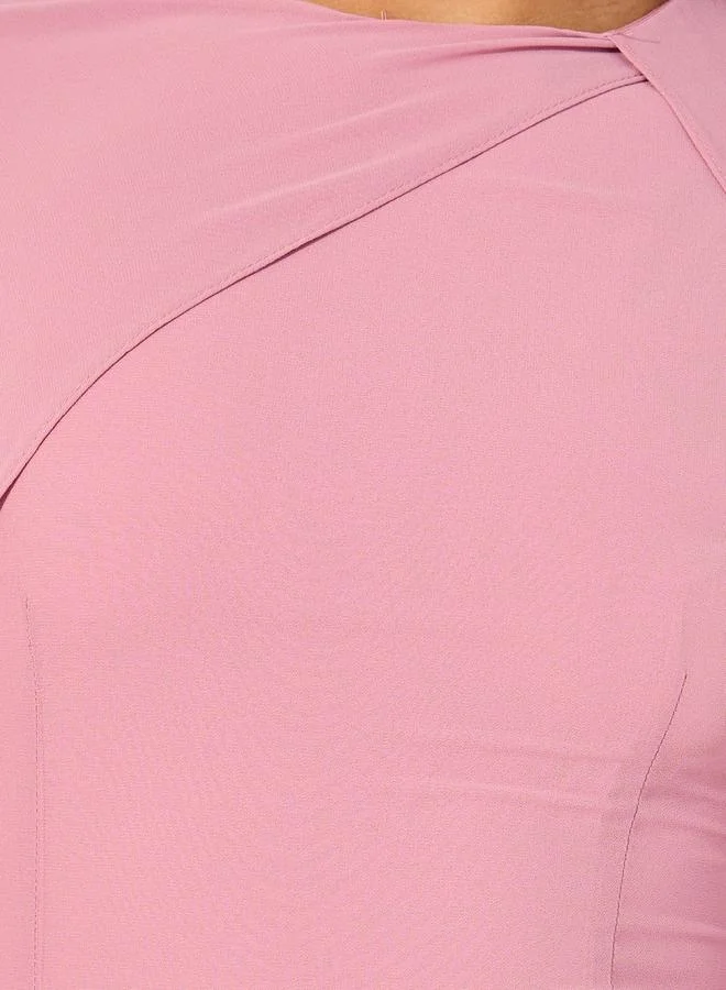 Styli Cape Effect Midi Dress