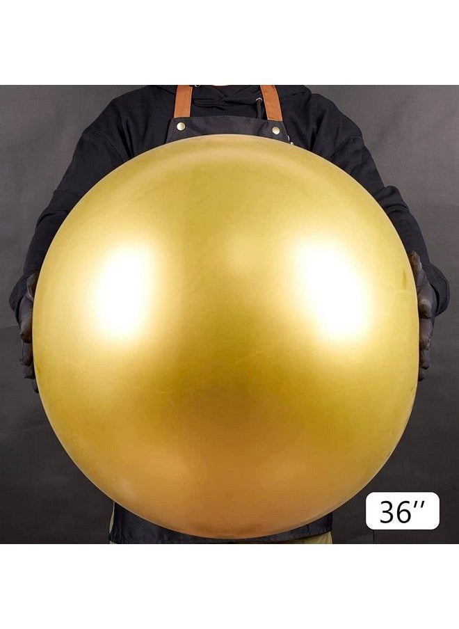 PartyWoo - Metallic Gold Balloons 4 Pcs 36 Inch Large Gold Metallic Balloons Latex Balloons For Balloon Garland As Party Decorations Birthday Decorations Wedding Decorations Baby Shower Decorations - Image 1