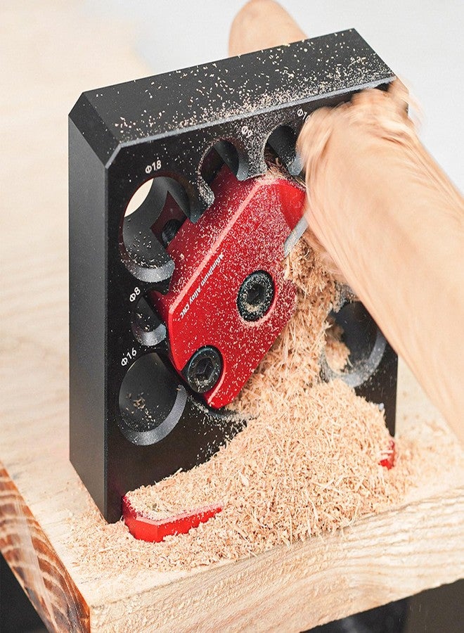 Bewinner Dowel Maker Jig Kit - Imperial Adjustable Dowel Cutter 8mm to 20mm, Carbide Inserts Woodworking Tools for Wood Rod Milling Pin Round Rod Auxiliary Tool - Image 2