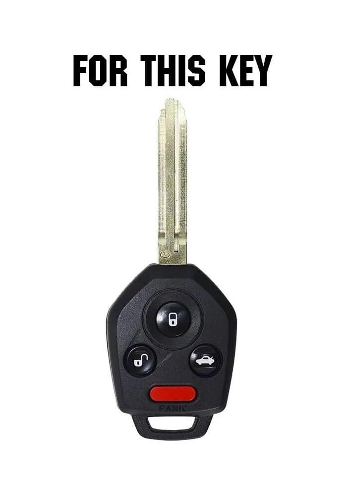 QASULER Silicone Car Key Case Cover for Subaru - Image 2