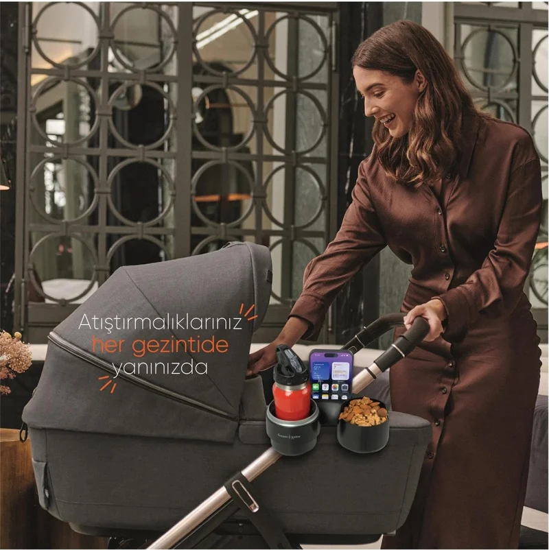 Gezenbebe 3 in 1 Baby Stroller with Phone, Bottle and Snack Tray