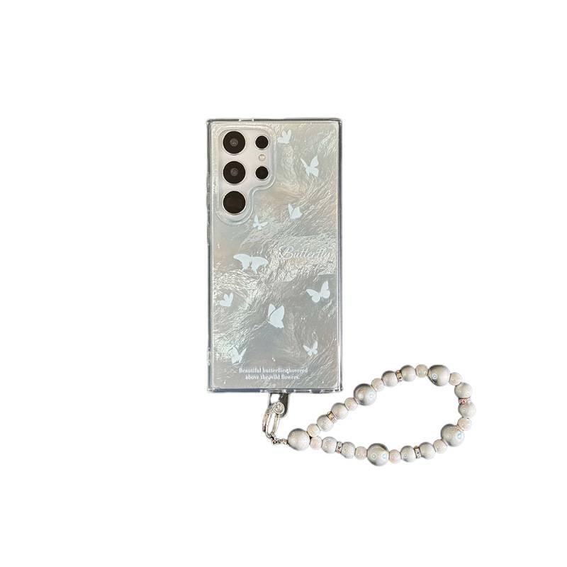 غطاء MagSafe | مغناطيس قوي | نقشة فراشة | لـ Samsung Galaxy S22 Ultra - Image 1