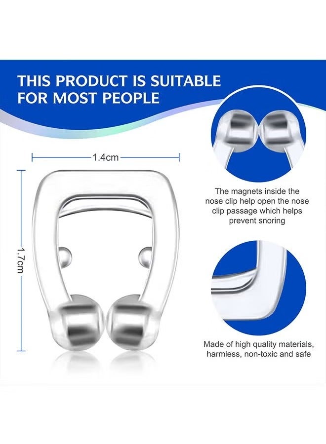 Sefudun Anti Snore Devices 6 Pcs, Snoring Nose Clip, Silicone Magnetic Nose Clip, Ventilate Anti Snore Corrector, Nose Clip Stop Snoring, Relieve Snoring, Prevent Snore At Night for Men and Women  - Image 3