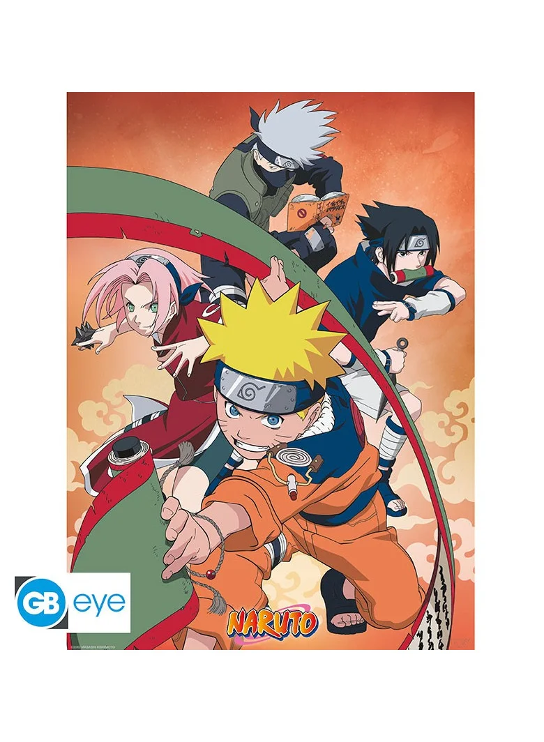 أبيستايل ABYstyle Naruto Team 7 X4 Set 2 Chibi 52x38 Posters