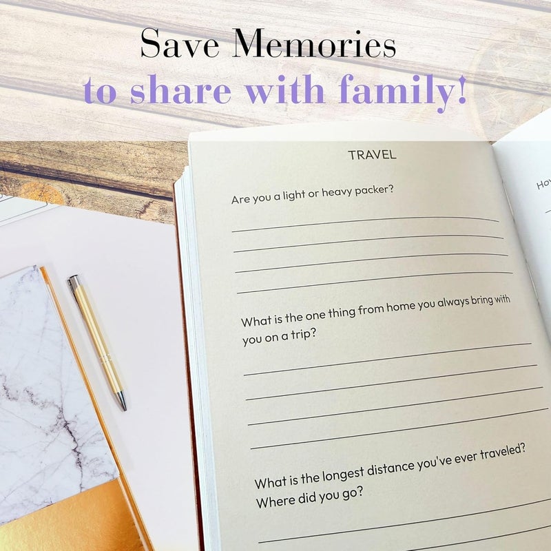 XKFCFC Gigi I Want to Know Your Life Story Leather Journal (Hardcover) - Christmas or Birthday Gifts for Grandma - Share Her Love and Story - Ideal Gifts for Mothers Day from Granddaughter Grandson - Image 3