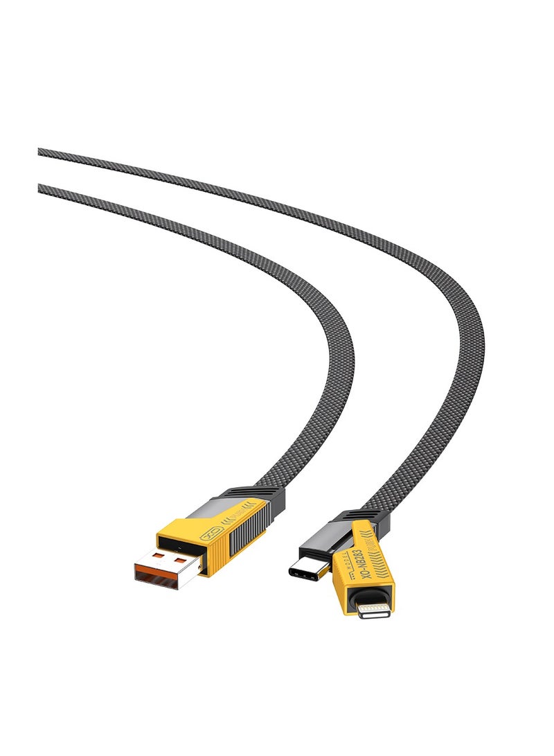 XO NB283 4-in-1 Braided Flat Cable/Data Cable - Image 2