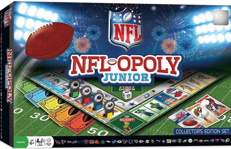 MasterPieces NFLOpoly Junior Board Game Collectors Edition Set for 24 Players Ages 6 - Image 1