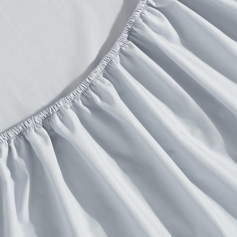 Vera Wang â€“ King Sheet Set, 100% Egyptian Cotton Percale Bed Sheets with a Smooth & Crisp Feel, Deep Pockets, Bedding with Matching Fitted Sheet & Pillowcases (Blue) - Image 3