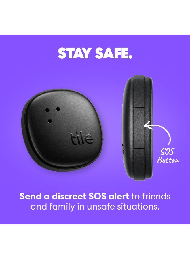 tile Sticker - Small Bluetooth Tracker, Remote Finder and Item Locator for Bikes, Glasses and More. Both iOS and Android Compatible. Phone Finder. 1-Pack black - Image 5