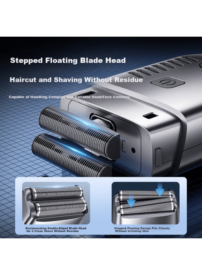 Aux Hair Lightener, Shaver For Hairline, Hair Trimmer, Electric Shaver, Reciprocating Razor, Electric Self-service Barbershop And Salon-specific Shaving Tool, Gradient Design, Birthday Gift For Fathers - Image 1