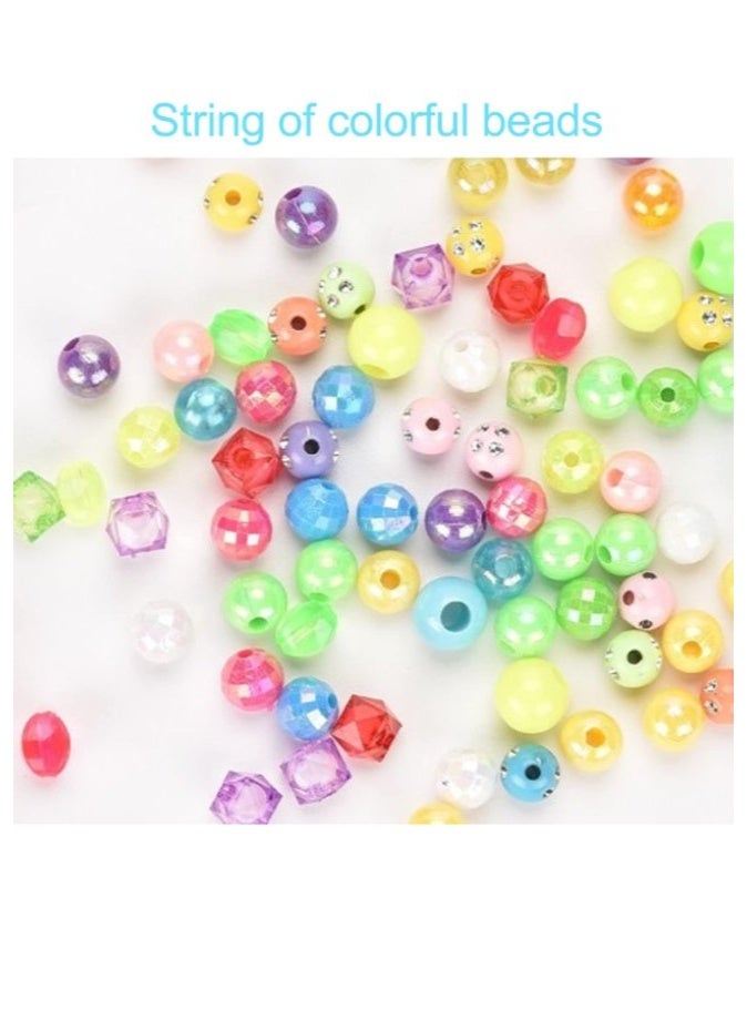 DAT Kids DIY Beads Jewelry Making Set with Letter, Flower & Colorful Beads – Girls Bracelet Necklace Craft Activity Kit - Image 4