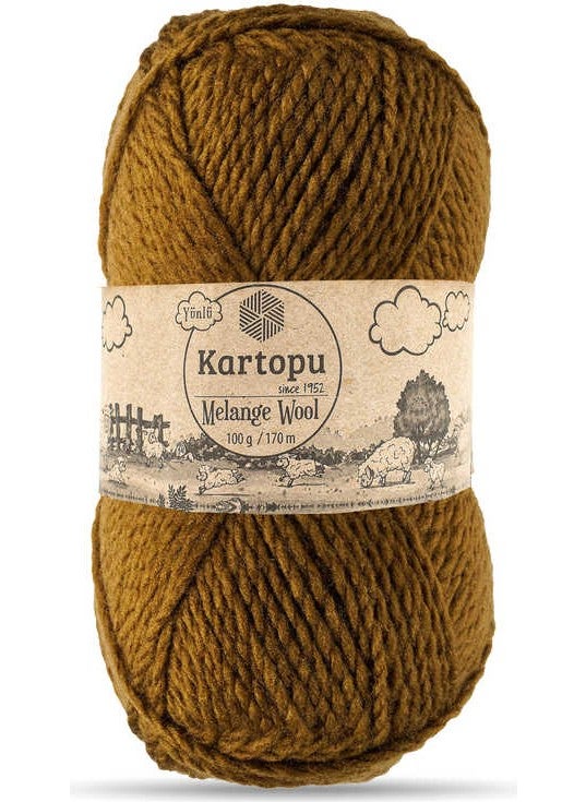Kartopu Melange Wool K4001 5 Pieces Wool Hand Knitting Yarn 