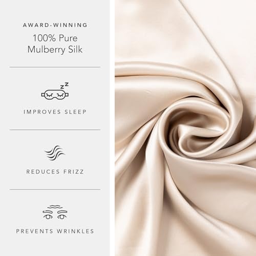 Fishers Finery 19mm 100% Pure Mulberry Silk Pillowcase, Quality Tested (Taupe, Q) - Image 5