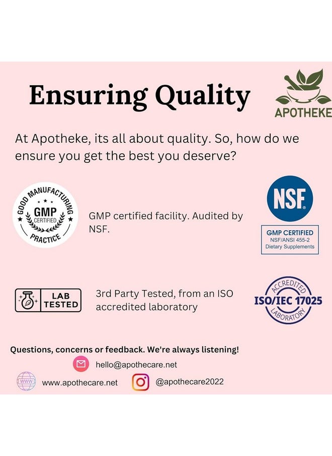 APOTHEKE AGNOSITOL Prenatal Vitamin, Vaginal Probiotic with SMART Bacteria, Fertility, Ovulation & PCOS Support, Hormone Balance & Vaginal Health Supplement. Inositol 40:1, Folic Acid, Vitamins D3 B6/1  - Image 5