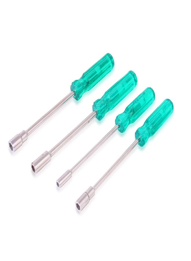 Lovely ® Lilyton 8 9 10 11 mm Nut Driver Set with Handle (Green, 150 mm Length) Set of 4 Sizes - Image 2