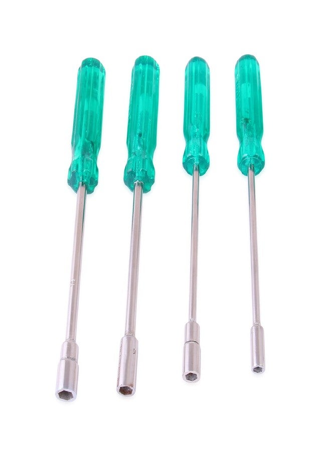 Lovely ® Lilyton 8 9 10 11 mm Nut Driver Set with Handle (Green, 150 mm Length) Set of 4 Sizes - Image 1