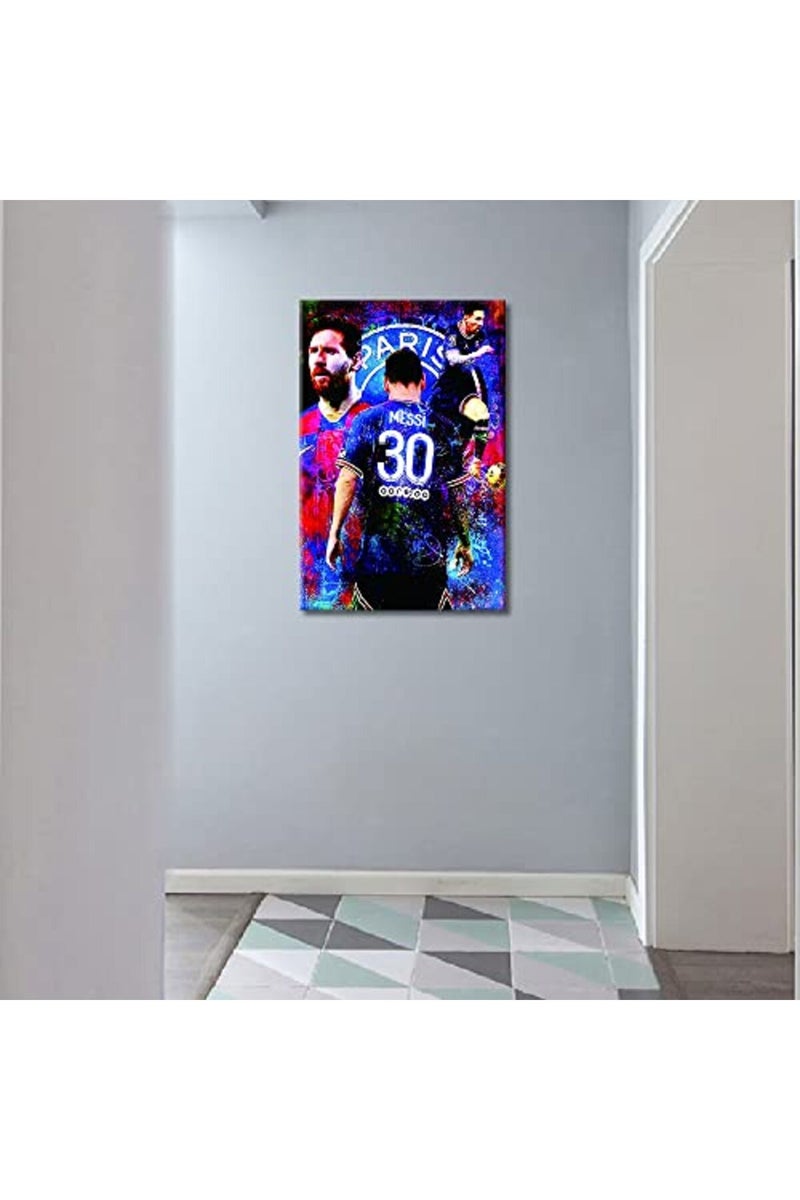 TISHIRON Soccer Superstar Lionel Messi Poster Wall Art - Image 3