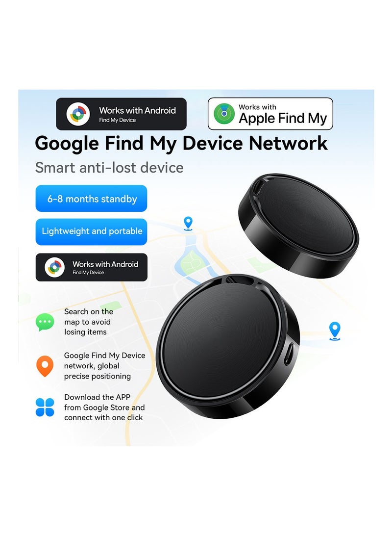 AirTag Android apple dual system,keychain GPS tracker,key luggage finder,cat dog air tag Anti-lost device - Image 4