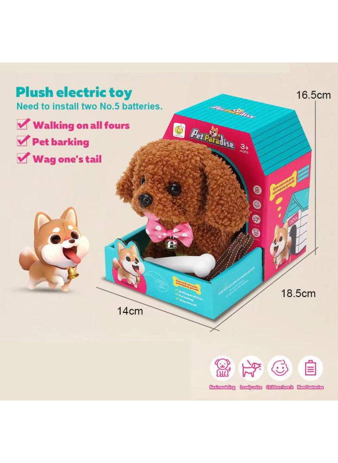 Generic Children's Plush Electric Sound Dog Bear Teddy Akita White Rabbit Doll Toy Battery Gift-Color:Labrador-Specifications:Order A Multiple Of 60 Pieces Before Shipment  - Image 3