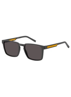 TOMMY HILFIGER Men's UV Protection Rectangular Shape  Sunglasses TH 2088/S GREY 44 - Lens Size: 43.8 Mm - Matt_Grey  - Image 1