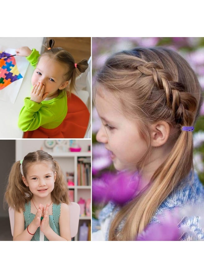 Seiolieliou Seiolieliou 200PCS Baby Toddler Hair Ties, Multicolor Elastic Hair Ties, No Crease Hair Elastics Small Ponytail Holders Hair Ties for Kids Girls - Image 4