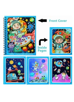 Y&D Magic Water Colouring Book Children Reusable Drawing Book with Pen Early Education Doodle Painting Toys for Kids Boys Girls Ages 2 3 4 Years Plus Educational Learning Gifts 4pcs  - Image 4
