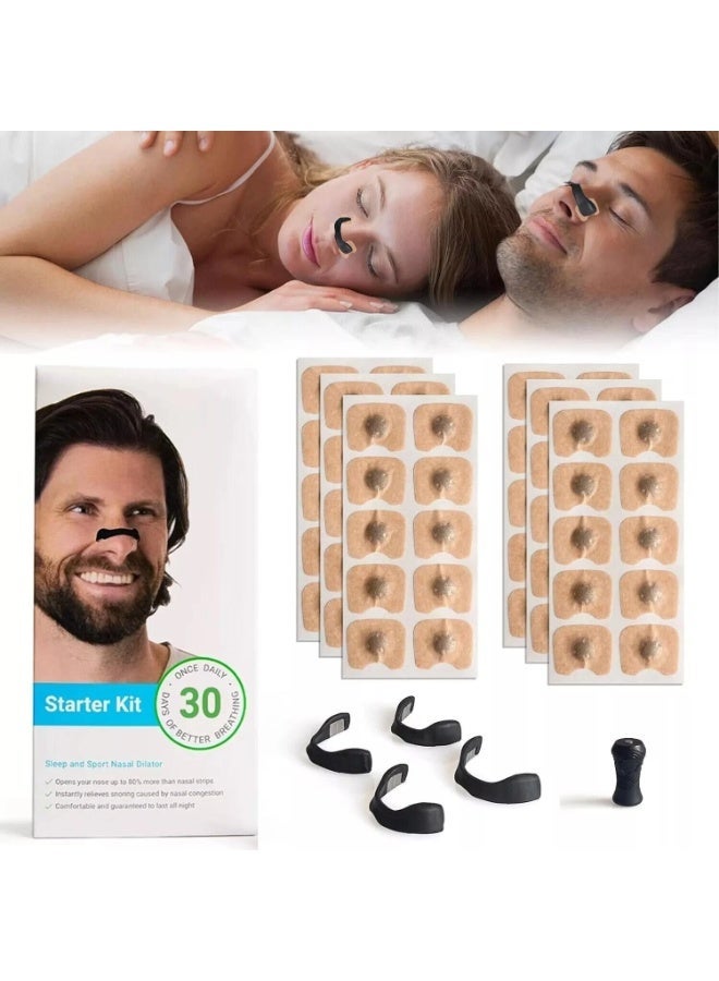30 Anti-Snoring Magnetic Nose Clips: Stops snoring, helps you sleep better, and reduces snoring. - Image 1
