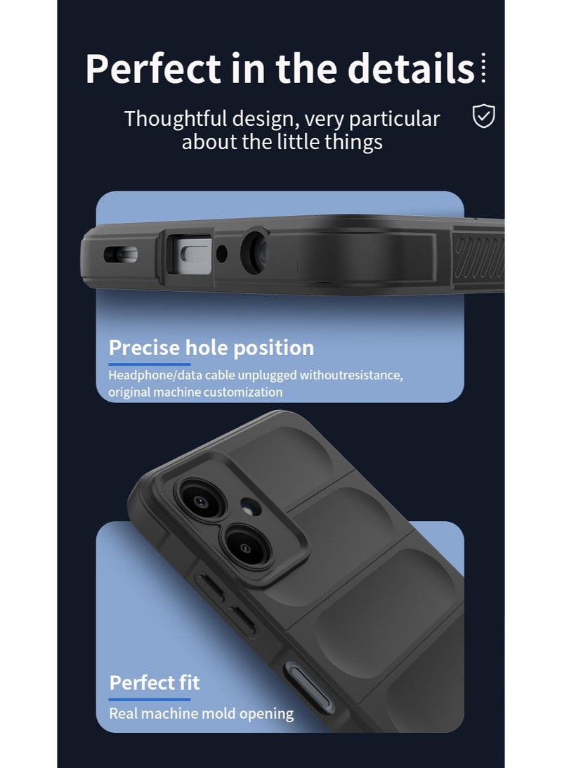 Phantom Shield Silicone Case with Anti-Scratch Soft Microfiber Lining, High Resilience Rubber Full Body Shockproof Cover Compatible with Samsung Galaxy A06 (Dark Green) - Image 4