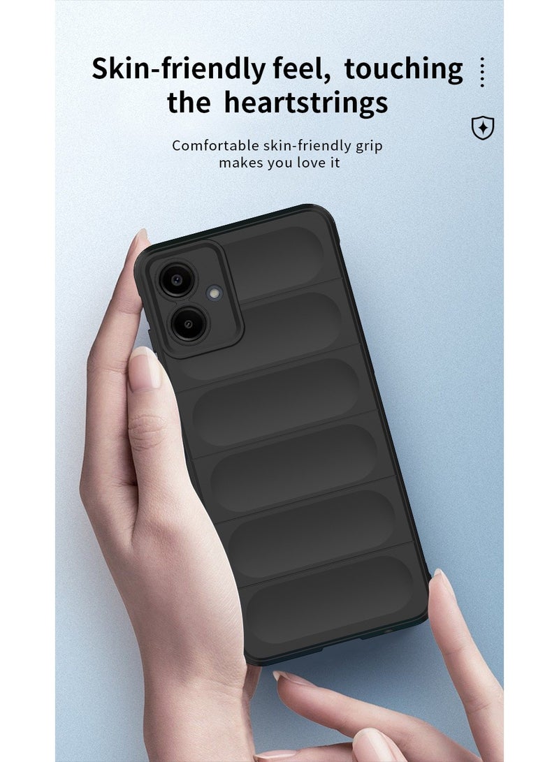 Phantom Shield Silicone Case with Anti-Scratch Soft Microfiber Lining, High Resilience Rubber Full Body Shockproof Cover Compatible with Samsung Galaxy A06 (Dark Green) - Image 5