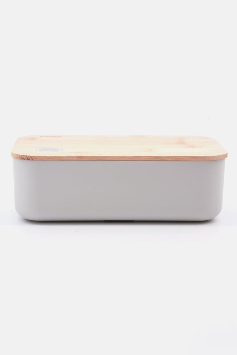 brabantia Lunch Box Bamboo Lid 1200ml, Grey - Image 3