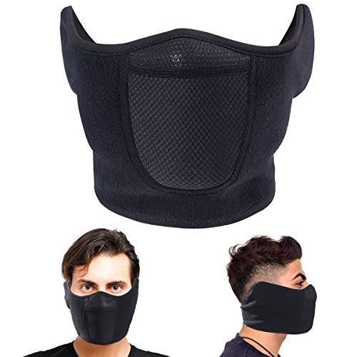 Omenex Balaclava Half Face Mask Adjustable Fastener Windproof Men Women for Skiing Snowboarding Motorcycling Winter Face Mask Outdoor Sports Highly Breathable (Half-face) - Image 1