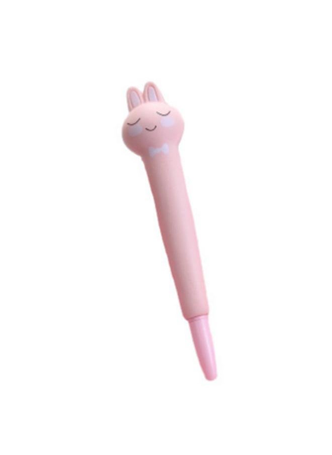 Thoraya Squishy Pens Cute Soft Relieve Stress Smoother Writing Kawaii Gel Ink Pen for Holiday Gifts School SuppliesLittle Pink Rabbits 