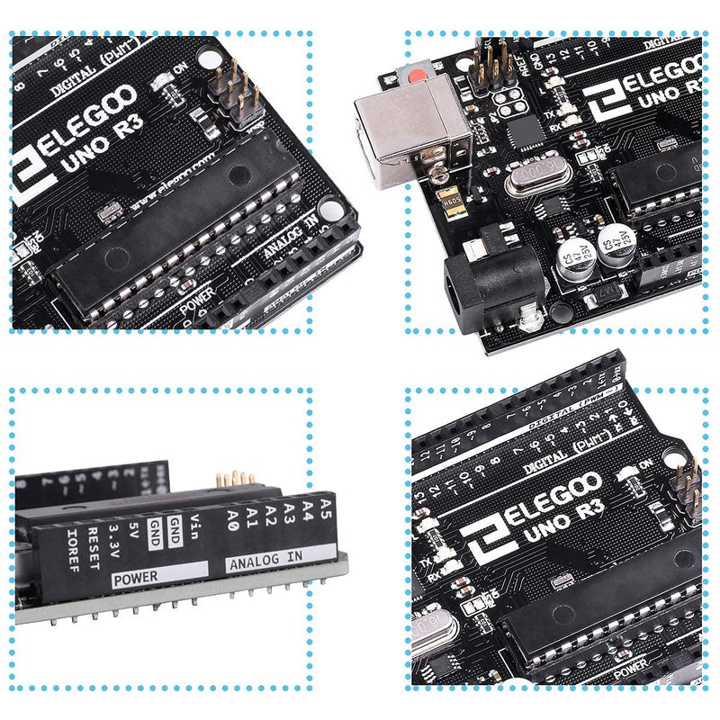ELEGOO لوحة UNO R3 ATmega328P مع كابل USB (متوافقة مع Arduino) - Image 2