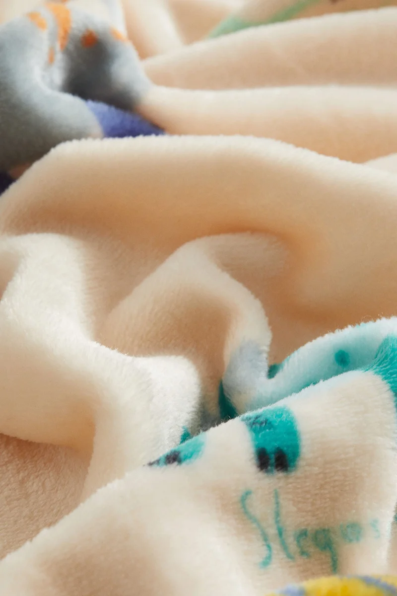 اتش اند ام Patterned fleece blanket