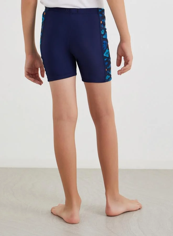 Styli Styli Side Panel Print Swim Trunks