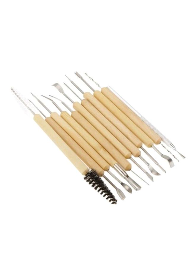 Wax Pottery Clay Sculpture Carving Modeling Tools Multicolour - Image 1
