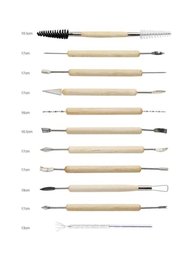 Wax Pottery Clay Sculpture Carving Modeling Tools Multicolour - Image 2
