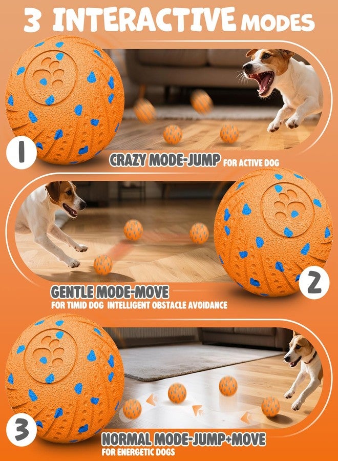 Maraiss Interactive Dog Ball Toys, Dog Balls with Safe E-TPU Material and IP54 Waterproof, 3 Engaging Modes Dog Toys to Keep Them Busy, Auto Moving Dog Toy for Medium and Large Dogs - Image 5