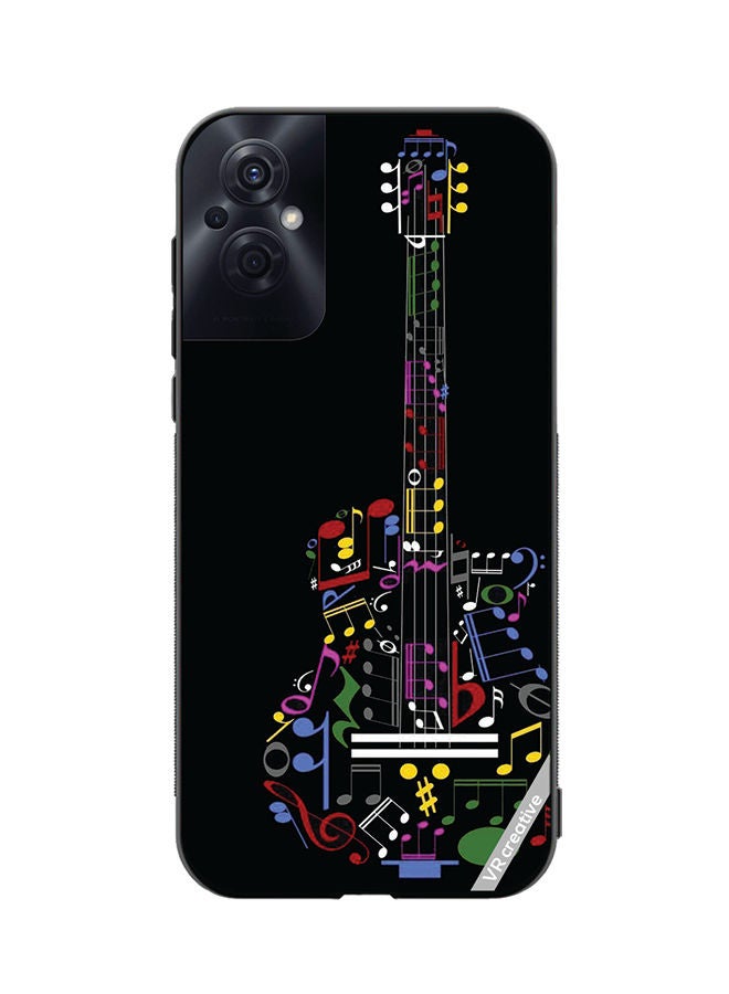 VR CREATIVE Protective Case Cover For Oppo Reno8 Z Guitar Design Multicolour - Image 1