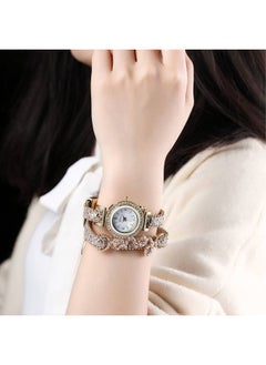 Ginave Women Love Printed Bracelet Watch Set Lot Diamond Wrap Around Cuff Quartz Wrist Watch for Ladies Girls  - Image 4